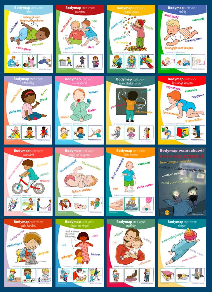 16 posters A5 baby- en peutertips