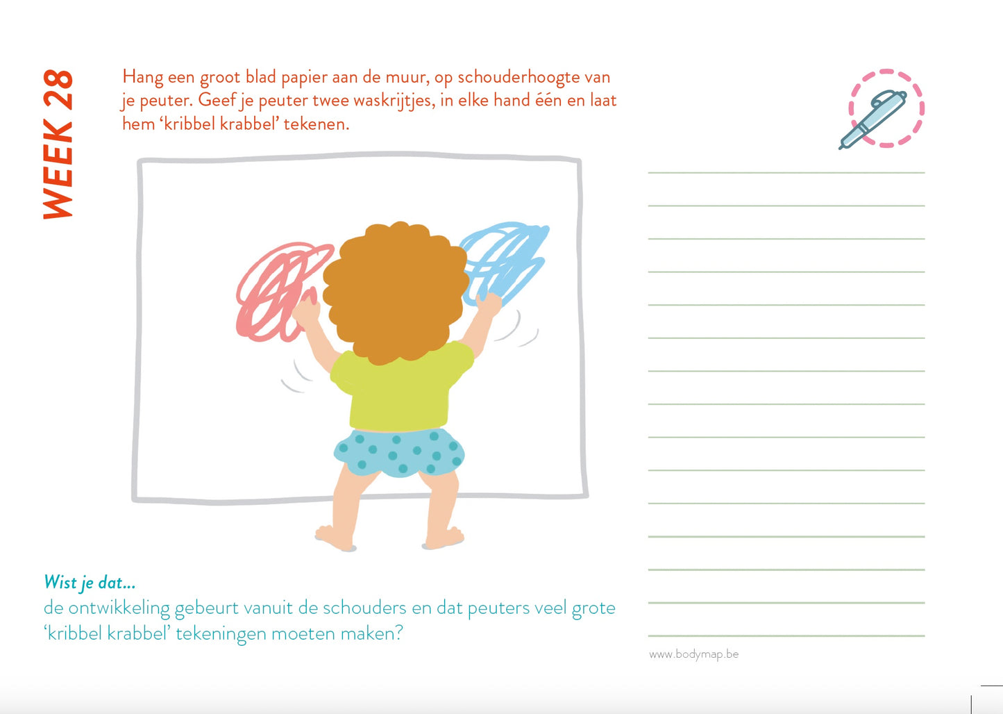 Speelkalender peuter 1 tot 2 jaar